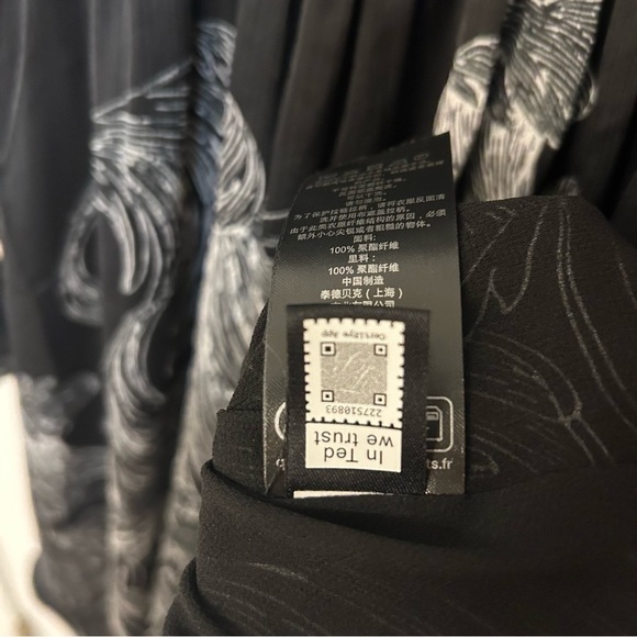 Ted Baker Jazmyna Tie Neck Pleat Mini Dress
in Black Floral Size US 4 / Ted 1 - Picture 11 of 12